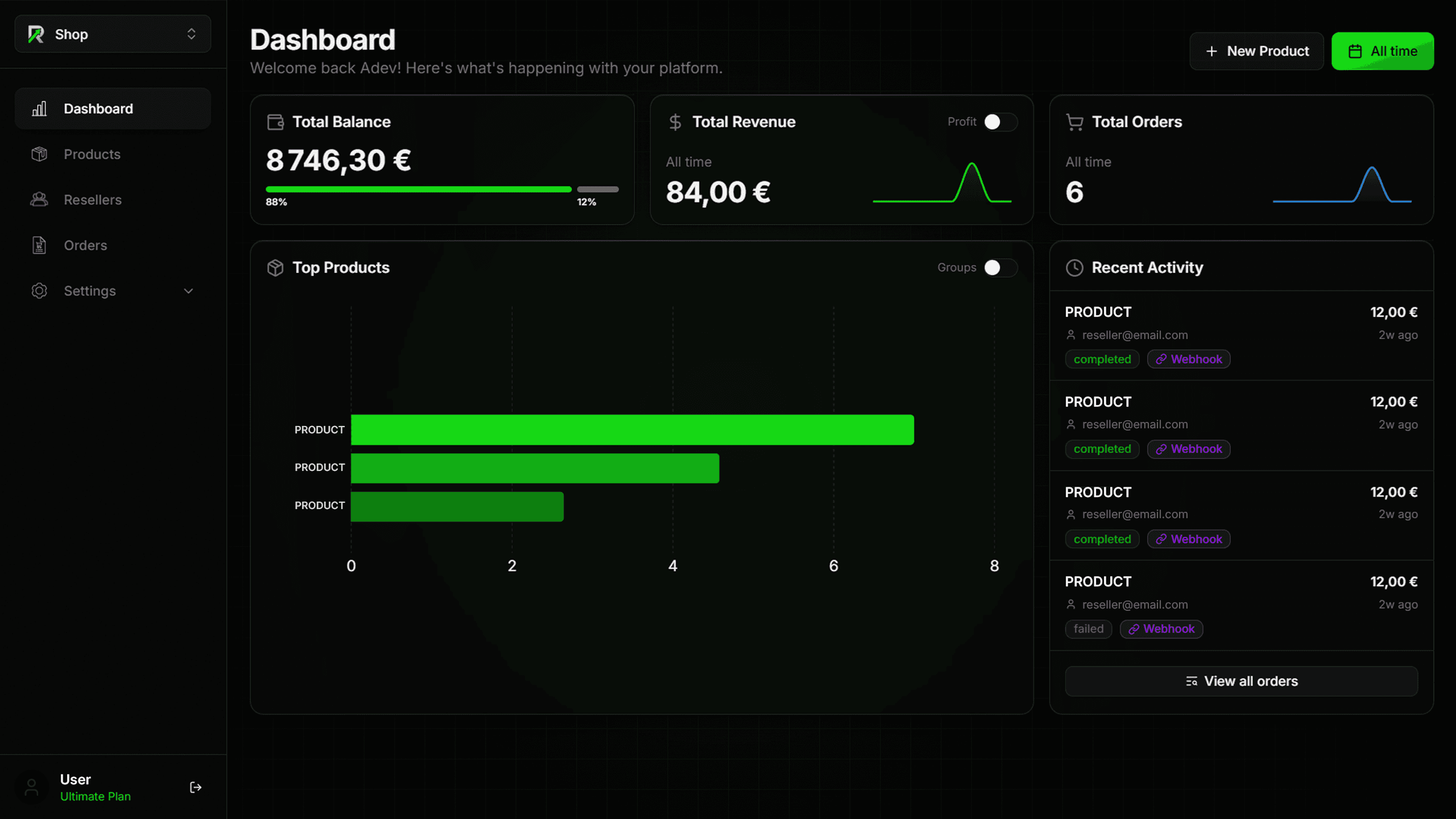 Dashboard Preview